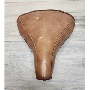 Vintage Persons Bicycle‎ Cruiser Saddle Seat Made in USA Brown tan